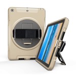 Pancerne Mocne Etui z Uchwytem do iPad 9.7 2018 / 2017 złote