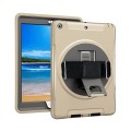 Pancerne Mocne Etui z Uchwytem do iPad 9.7 2018 / 2017 złote