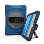 Pancerne Mocne Etui z Uchwytem do iPad 9.7 2018 / 2017 niebieskie