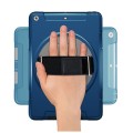 Pancerne Mocne Etui z Uchwytem do iPad 9.7 2018 / 2017 niebieskie