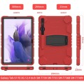 Shockproof Pancerne Etui Obudowa do Samsung Galaxy Tab S7 Plus, Tab S7 FE czerwone