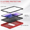 Shockproof Pancerne Etui Obudowa do Samsung Galaxy Tab S7 Plus, Tab S7 FE czerwone
