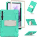 Shockproof Pancerne Etui Obudowa do Samsung Galaxy Tab S7 Plus, Tab S7 FE miętowe