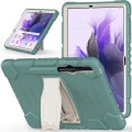 Shockproof Pancerne Etui Obudowa do Samsung Galaxy Tab S7 Plus, Tab S7 FE szmaragdowe