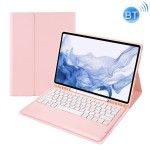 Różowe Etui Klawiatura Pen Slot do Samsung Galaxy Tab S8+