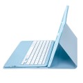 Niebieskie Etui Klawiatura Pen Slot do Samsung Galaxy Tab S8+