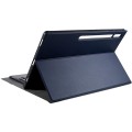 Granatowe Etui Klawiatura Pen Slot do Samsung Galaxy Tab S8 Ultra