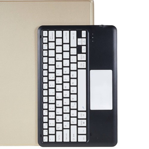 Złote Etui Klawiatura Pen Slot do Samsung Galaxy Tab S8 Ultra