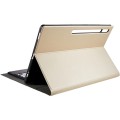 Złote Etui Klawiatura Pen Slot do Samsung Galaxy Tab S8 Ultra