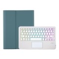 Zielone Etui Bezprzewodowa Podświetlana Klawiatura TouchPad Samsung Galaxy Tab S6 Lite