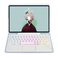 Niebieskie Etui Bezprzewodowa Podświetlana Klawiatura TouchPad Samsung Galaxy Tab S6 Lite