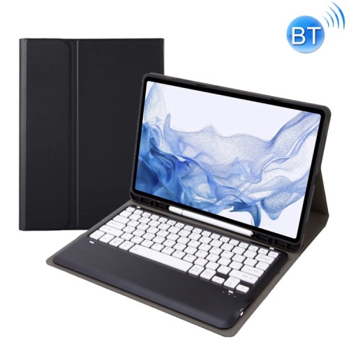 Czarne Etui Klawiatura Pen Slot do Samsung Galaxy Tab S7+, Galaxy Tab S7 FE