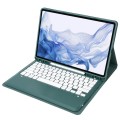 Zielone Etui Klawiatura Pen Slot do Samsung Galaxy Tab S7+, Galaxy Tab S7 FE