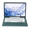 Zielone Etui Klawiatura Pen Slot do Samsung Galaxy Tab S7+, Galaxy Tab S7 FE