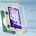 Shockproof Pancerne Etui z Paskiem, Uchwytem do Lenovo Tab M10 Plus 10.6 zielone