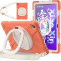 Shockproof Pancerne Etui z Paskiem, Uchwytem do Lenovo Tab M10 Plus 10.6 orange