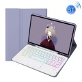 Fioletowe Etui Podświetlana Klawiatura TouchPad do Samsung Galaxy Tab A8 10.5 2021