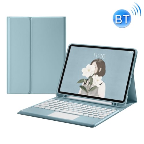 Niebieskie Etui Bezprzewodowa Klawiatura TouchPad Samsung Galaxy Tab S6 Lite