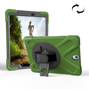 Shockproof  Pancerne Etui z Uchwytem do Samsung Galaxy Tab S3 9.7 zielone