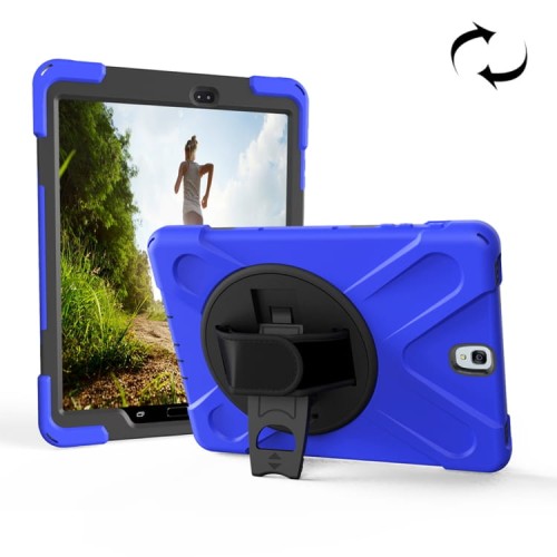Shockproof Pancerne Etui z Uchwytem do Samsung Galaxy Tab S3 9.7 granatowe