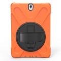 Shockproof Pancerne Etui z Uchwytem do Samsung Galaxy Tab S3 9.7 pomarańczowe