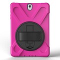 Shockproof Pancerne Etui z Uchwytem do Samsung Galaxy Tab S3 9.7 magenta