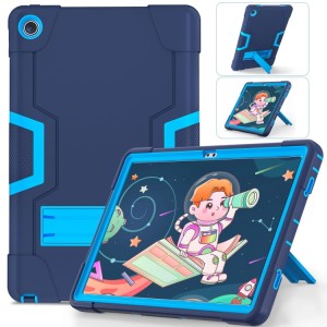 Mocne  Pancerne Etui z Podstawką do Lenovo Tab M10 Plus 10.6 granatowo-niebieskie