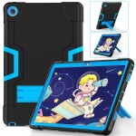 Mocne  Pancerne Etui z Podstawką do Lenovo Tab M10 Plus 10.6 czarno-niebieskie