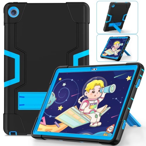 Mocne Pancerne Etui z Podstawką do Lenovo Tab M10 Plus 10.6 czarno-niebieskie