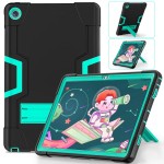 Mocne  Pancerne Etui z Podstawką do Lenovo Tab M10 Plus 10.6 czarno-zielone