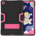 Mocne Pancerne Etui z Podstawką do Lenovo Tab M10 Plus 10.6 czarno-różowe