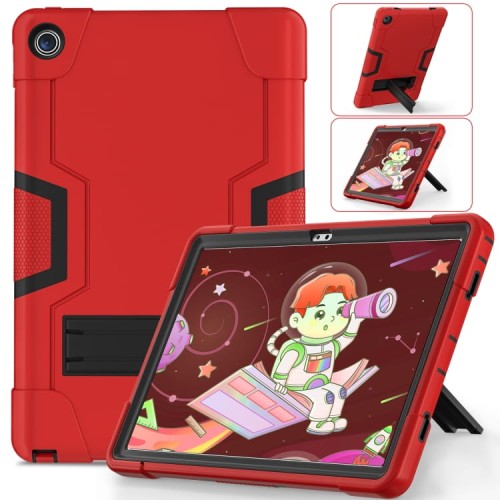 Mocne Pancerne Etui z Podstawką do Lenovo Tab M10 Plus 10.6 czerwone