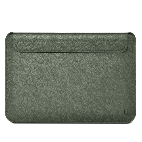 Skórzane Etui Wsuwka WIWU Genuine Leather do Macbook Pro 14.2 A2443 2021 zielone