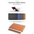 Skórzane Etui Wsuwka WIWU Genuine Leather do Macbook Pro 14.2 A2443 2021