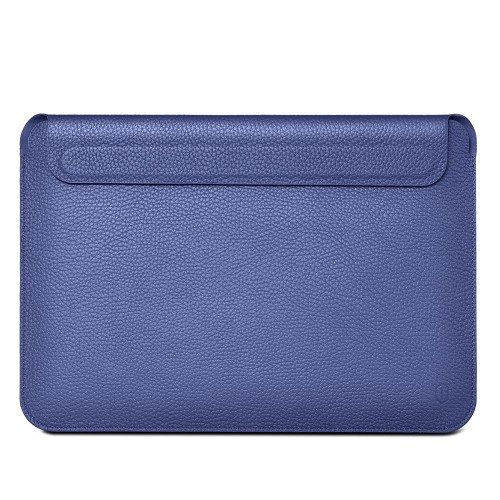 Skórzane Etui Wsuwka WIWU Genuine Leather Macbook Pro 14.2 A2442 niebieskie
