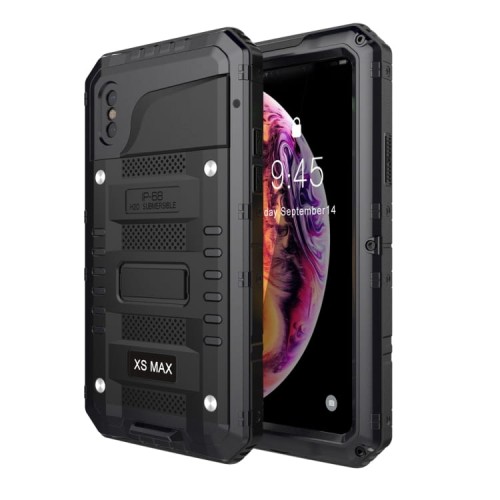 Mocne Pancerne Etui Shockproof do iPhone XS Max czarne