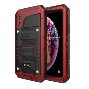 Mocne Pancerne Etui Shockproof do iPhone XS Max czerwone