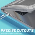 Pancerne Etui Obudowa Hard Shell do Macbook Pro 16.2 A2485 2021 szare