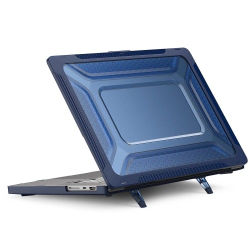 Pancerne Etui Obudowa Hard Shell do Macbook Pro 16.2 A2485 2021 sapphire blue
