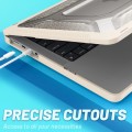 Pancerne Etui Obudowa Hard Shell do Macbook Pro 14.2 A2442 2021 szampańskie