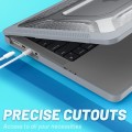 Pancerne Etui Obudowa Hard Shell do Macbook Pro 14.2 A2442 2021 szare