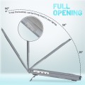 Pancerne Etui Obudowa Hard Shell do Macbook Pro 14.2 A2442 2021 szare