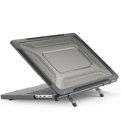 Pancerne Etui Obudowa Hard Shell do Macbook Pro 14.2 A2442 2021 czarne