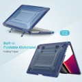 Pancerne Etui Obudowa Hard Shell do Macbook Pro 14.2 A2442 2021 niebieskie