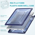 Pancerne Etui Obudowa Hard Shell do Macbook Pro 14.2 A2442 2021 niebieskie