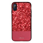 Eleganckie Etui Plecki DZGOGO do iPhone X czerwone