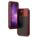 Metalowe Mocne Pancerne Etui Shockproof do iPhone 11 czerwone