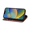 QIALINO Eleganckie Skórzane Etui do iPhone 14 brązowe