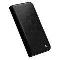 QIALINO Eleganckie Skórzane Etui do iPhone 14 czarne