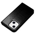QIALINO Eleganckie Skórzane Etui do iPhone 14 czarne